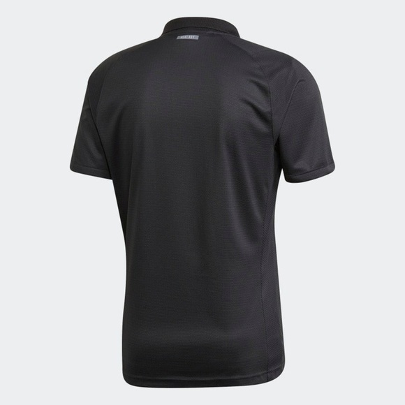 Adidas New With Tags FREELIFT TENNIS POLO SHIRT HEAT.RDY Black Size Medium - Picture 13 of 13